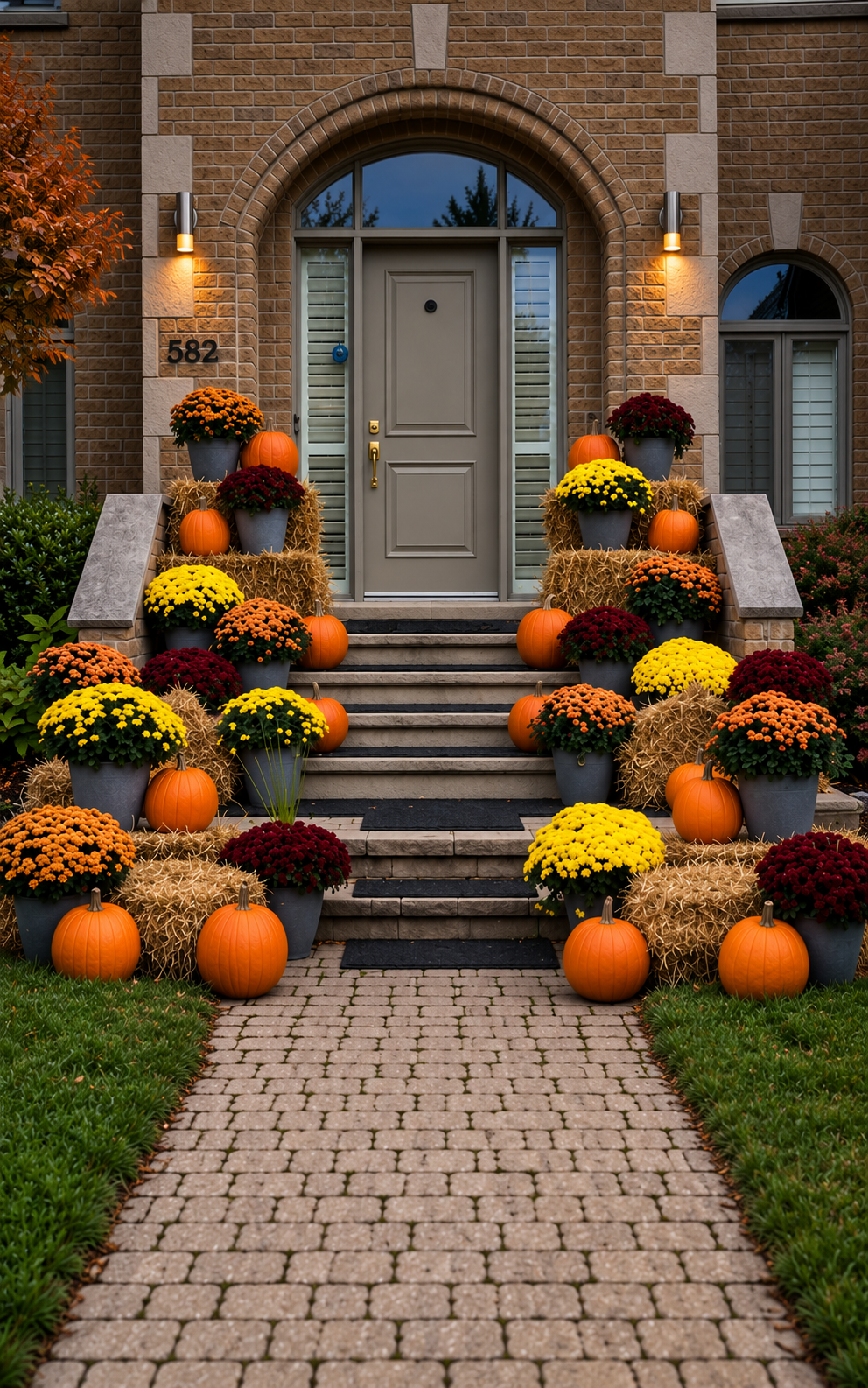 Turning Entrancesinto Autumn Elegance